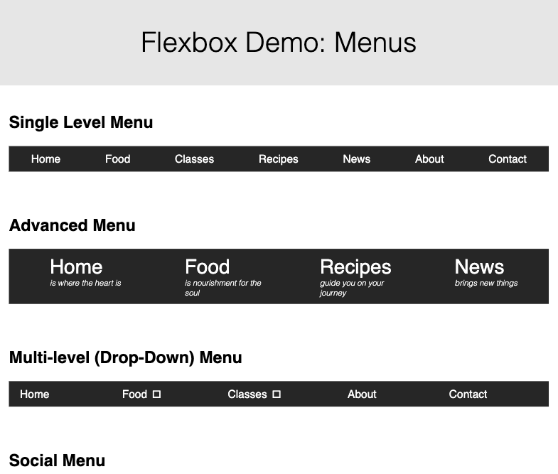 Flexbox Examples